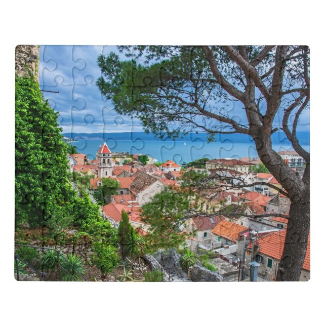 Croatian town Omis. Jigsaw Puzzle (Puzzle Horizontal)