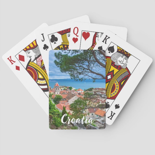 Croatian town Omis Poker Cards (Back)