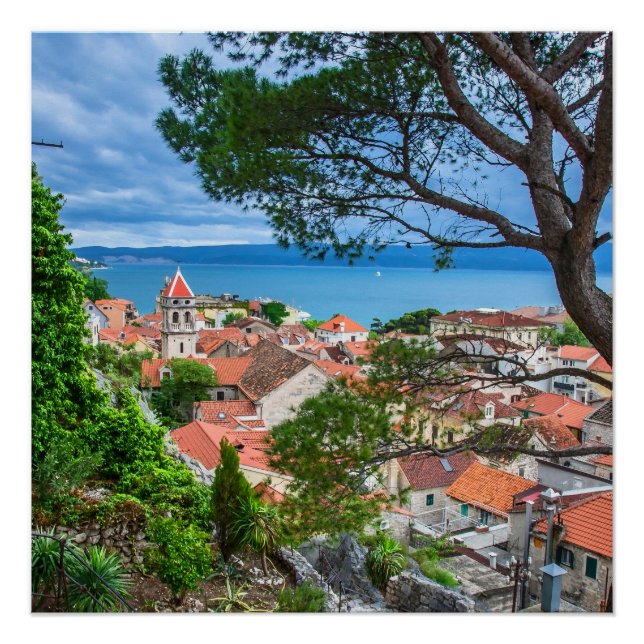 Croatian town Omis Poster (Front)