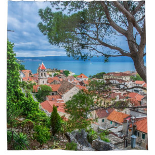 Croatian town Omis Shower Curtain