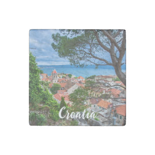 Croatian town Omis Stone Magnet