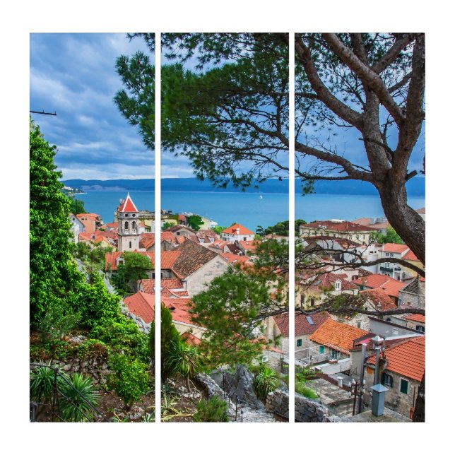 Croatian town Omis. Triptych (Front)