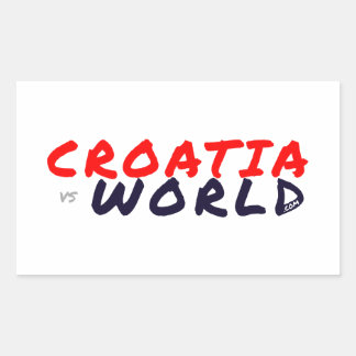 CROATIAvsWORLD Rectangular Sticker