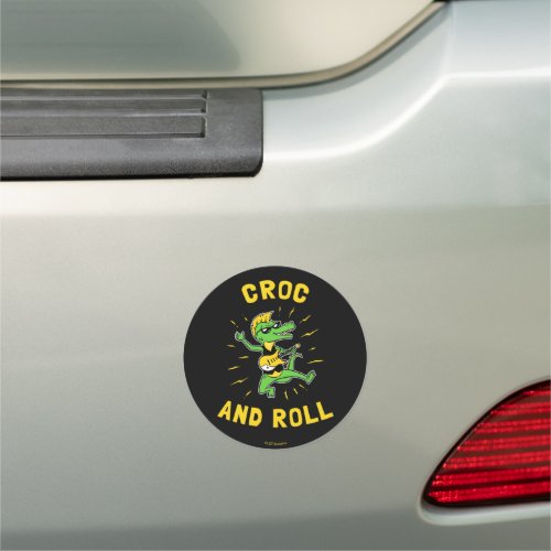 Croc And Roll Car Magnet