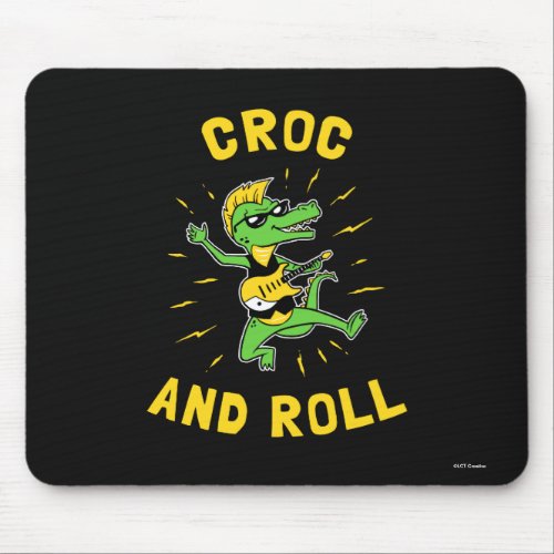 Croc And Roll Mouse Pad