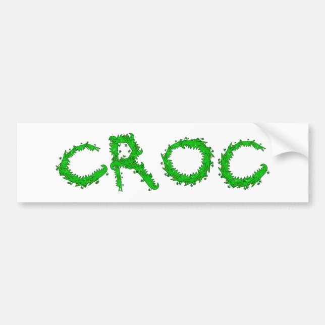 Croc Bumper Sticker (Front)