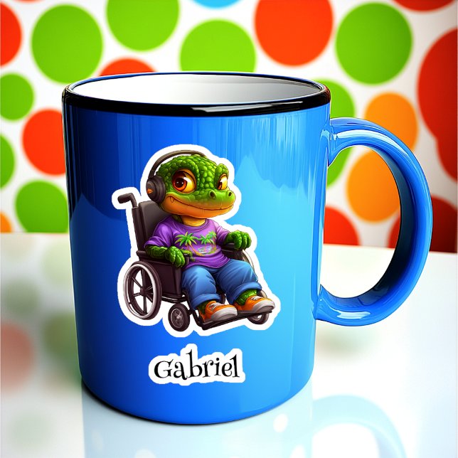 Croc on Wheels Personalized Vinyl Sticker (Creator Uploaded)