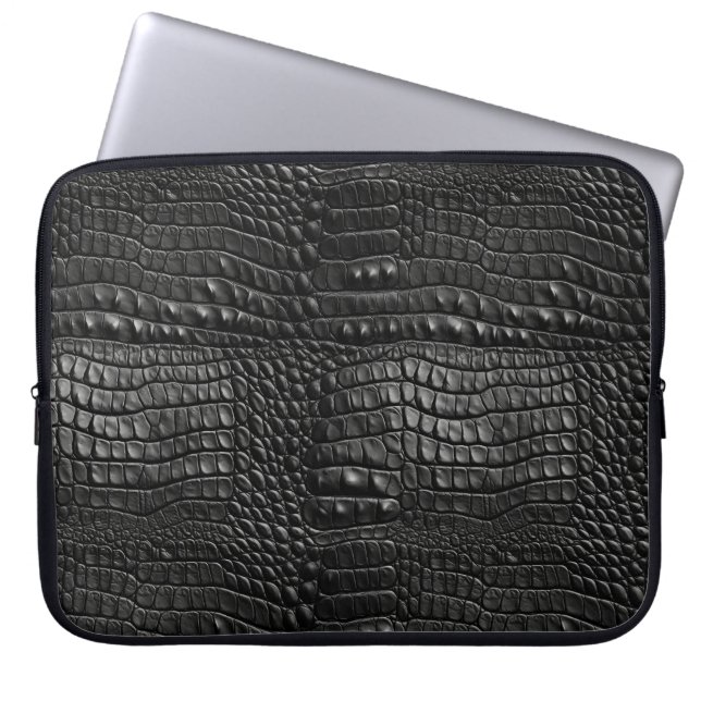 Croc Print Laptop Case 15" (Front)