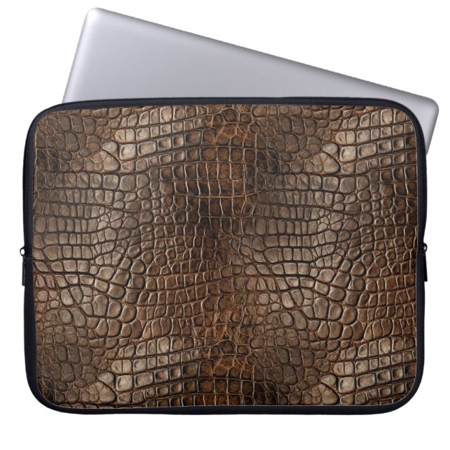 Croc Print Laptop Case 15" (Front)