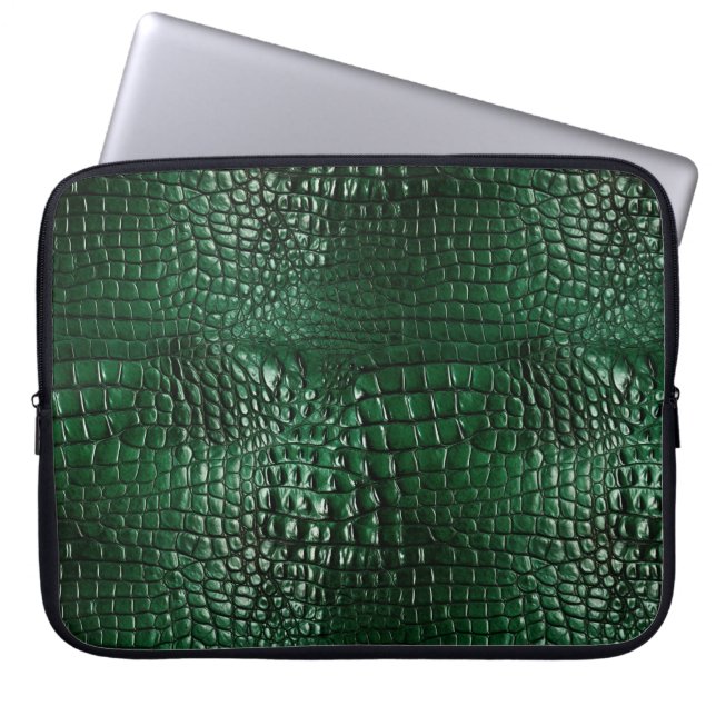 Croc Print Laptop Case 15" (Front)