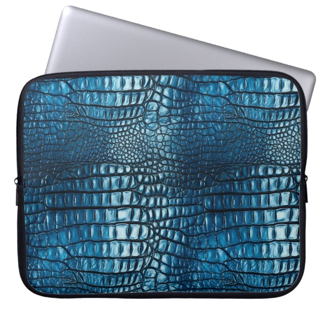 Croc Print Laptop Case 15" (Front)