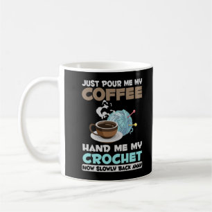 Crochet and Coffee Hobby Crafting Yarn Lover Mug