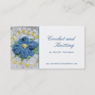 Crochet and Knitting customizable business card