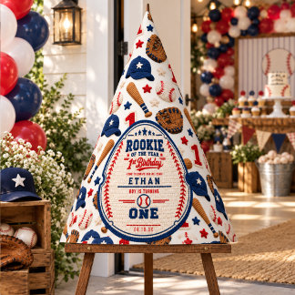 Crochet Baseball Ticket 1st Birthday baby boy Party Hat
