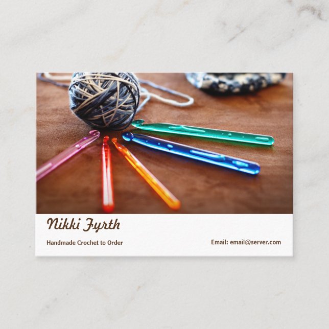 Crochet business card (Front)