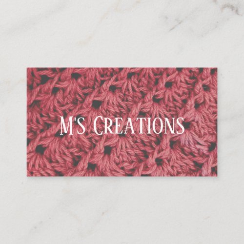 Crochet Business Card