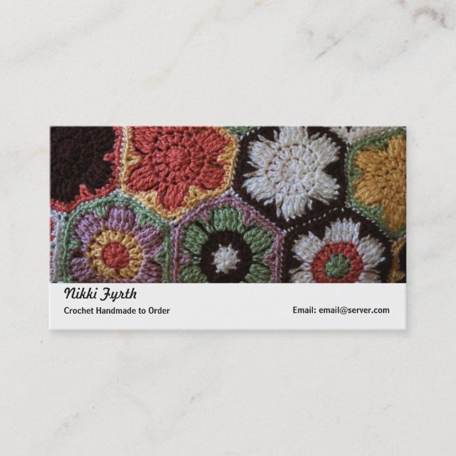 Crochet business  card (Front)