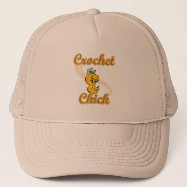Crochet Chick Trucker Hat (Front)