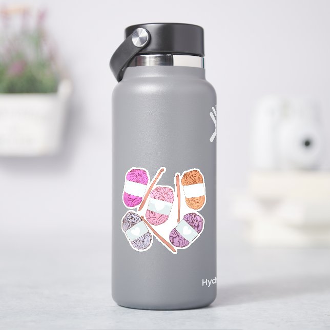 Crochet Craft Yarn Sticker (HydroFlask)