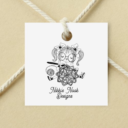 Crochet Crafter Cute Logo Customized Rubber Stamp