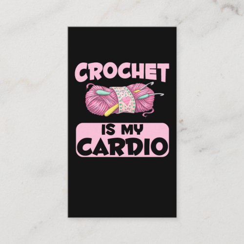 Crochet Crafting Mother Aunt Yarn Humor Business Card