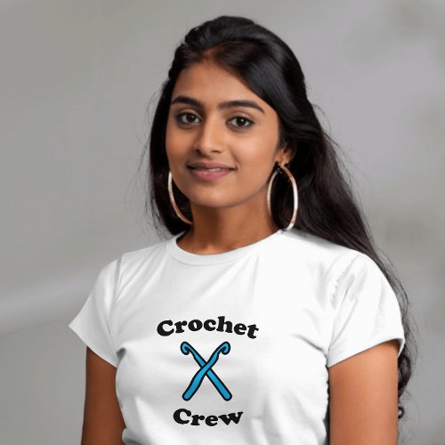 Crochet Crew Funny Hooks T_Shirt