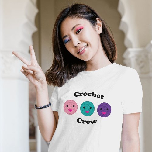 Crochet Crew Yarn Funny Kawaii T_Shirt