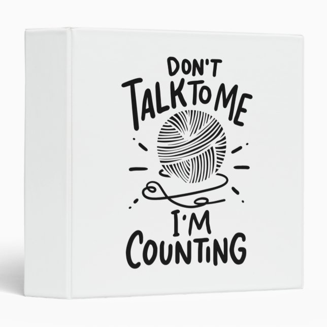 Crochet Crocheting 3 Ring Binder (Front/Spine)