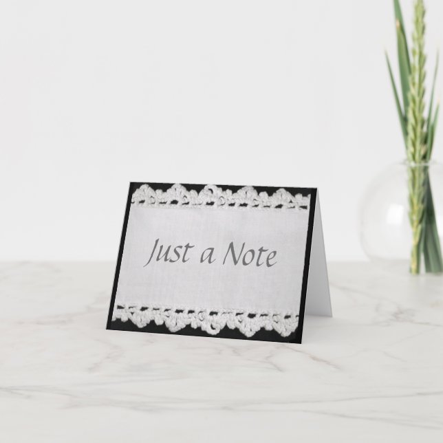 Crochet-Edged Notecard (Front)