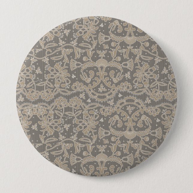 Crochet Embroidery Creation Button (Front)