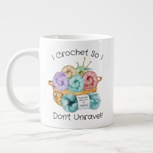 Crochet Funny Personalized Giant Coffee Mug