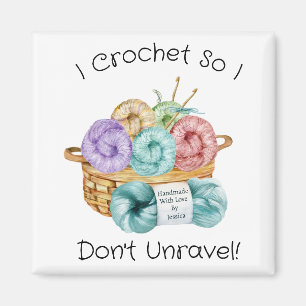 Crochet Funny Personalized Magnet