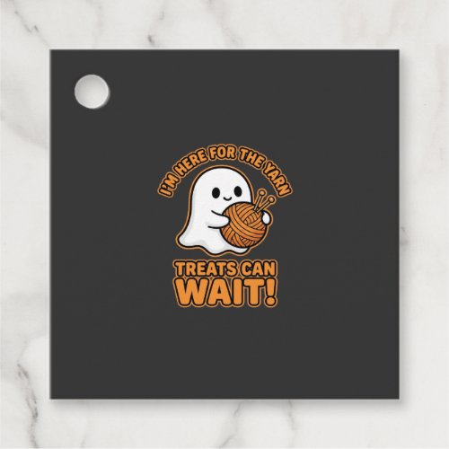 Crochet Ghost Yarn Halloween Design Favor Tags