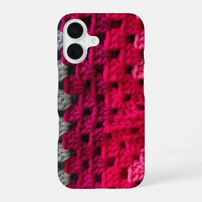 Crochet Granny Square Pattern Iphone Case (Back)