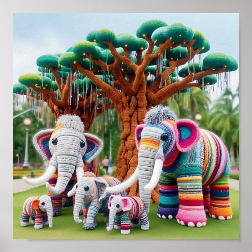 crochet grove  mammoth poster