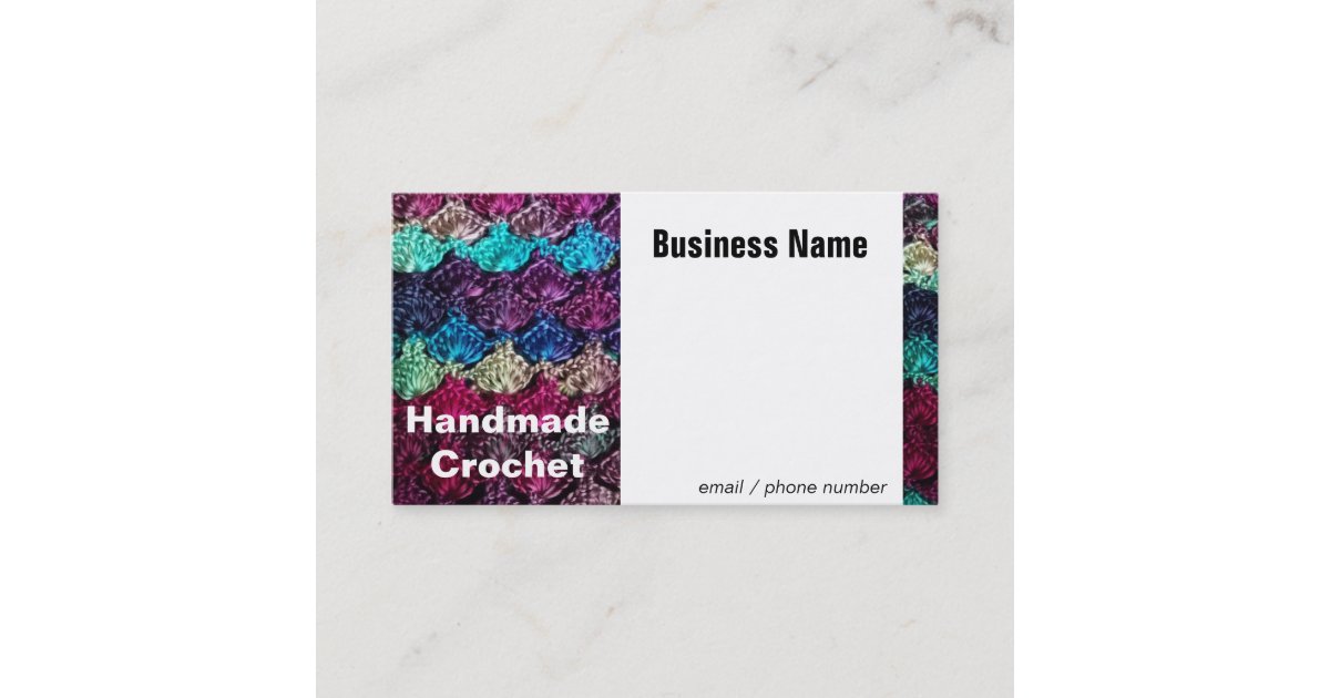 Crochet Handmade Business Card Zazzle