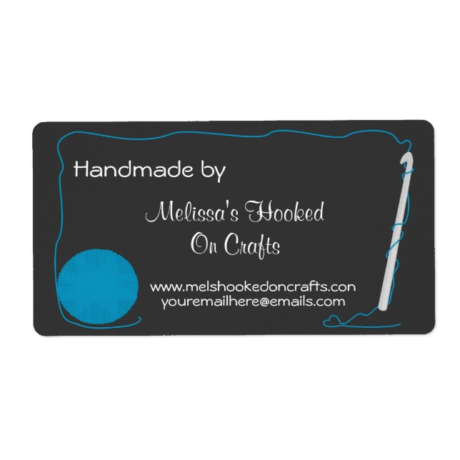 Crochet Handmade by Label (Front)