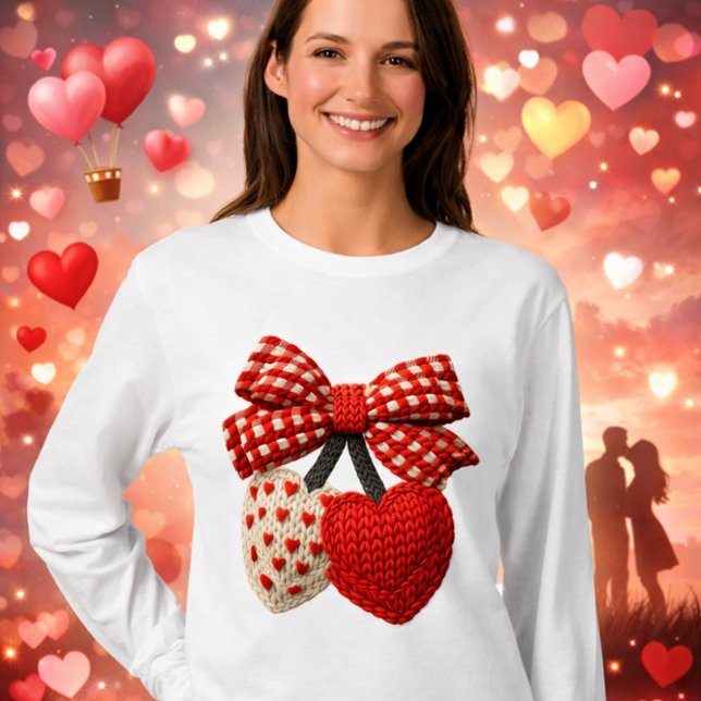 Crochet Heart Womens Tshirt (Creator Uploaded)