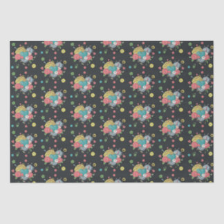 Crochet Heart Yarn Pattern Tissue Paper