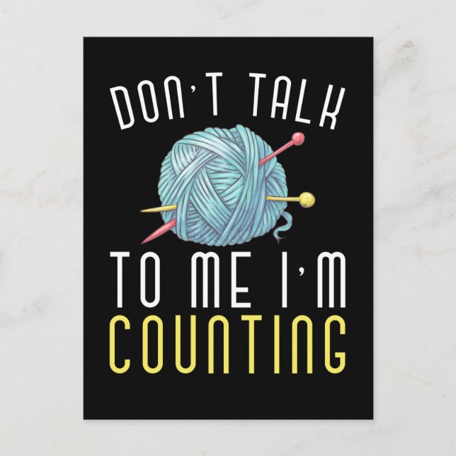 Crochet Hobby Crafting Yarn Lover Postcard (Front)