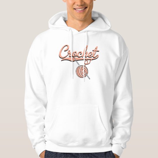 Crochet Hooded Sweatshirt