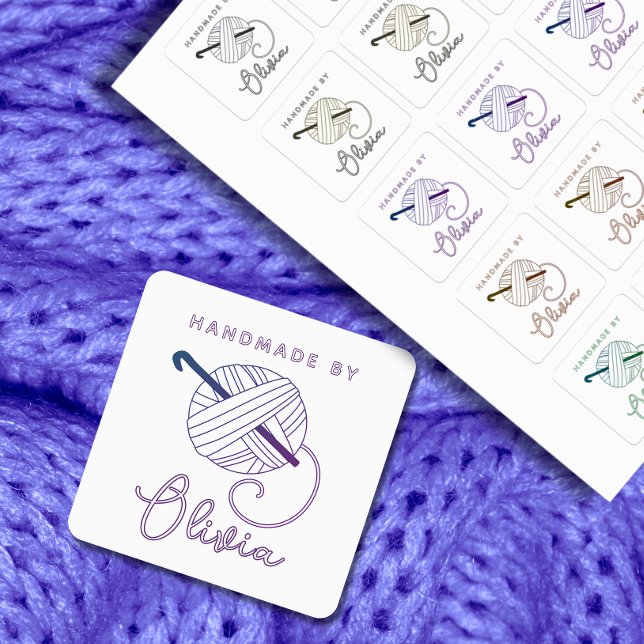 Crochet Hook and Yarn Multi Purpose Sewing Labels (Creator Uploaded)