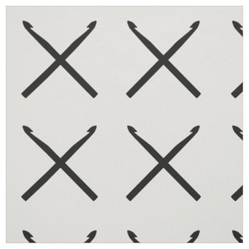 Crochet Hooks Crafts Cross Black Fabric