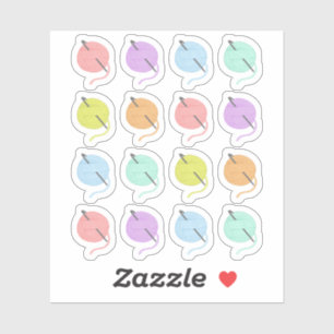 Crochet Hooks Knitting Yarns Hobby Bujo Planner Sticker