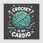 Crochet is my cardio Sewing yarn Fitness (Front)