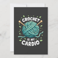 Crochet is my cardio Sewing yarn  Fitness  