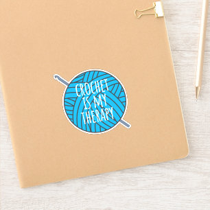 Crochet is my therapy sticker