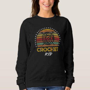 Crochet Kid Boy Girl Teenager Teen Crocheting Knit Sweatshirt
