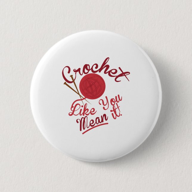 Crochet Knit Button (Front)