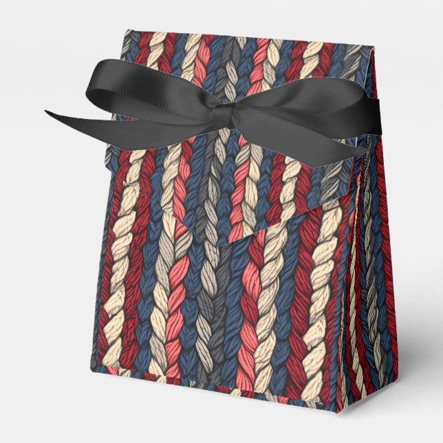 Crochet/Knitting Yarn Favor Boxes (Front Side)